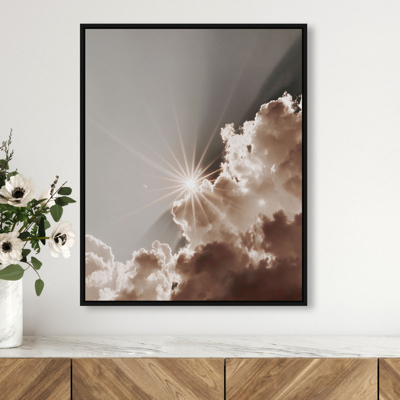 Sun Rays I Print by Oliver Gal, 25" H x 21" W, Black Floater Frame