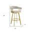 Tabouret de bar à hauteur pivotante avec accoudoirs et repose-pieds Robinett-433331064-433331071