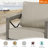 Marindo 4 Person Aluminum Patio Conversation Set With Round Coffee Table And Sunbrella® Cushions
