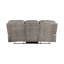 Canapé inclinable manuel Erron, microfibre brun gris, 87 pouces