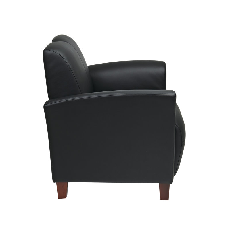 Chaise de réception l 32 po Modrok, Noir