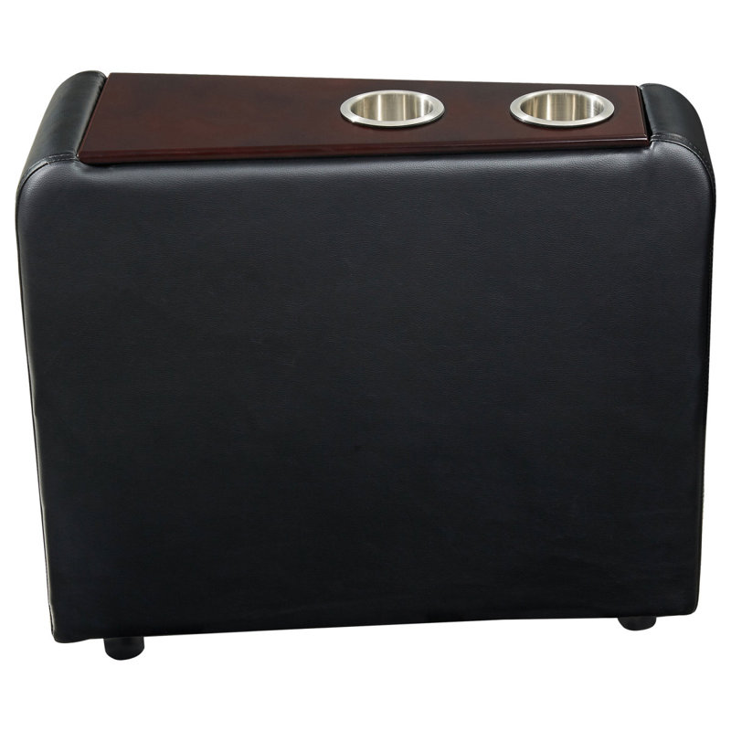 Console de cinéma avec rembourrage noir Nseluka