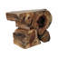 Console élégante Loon Peak®, version en bois naturel, rangement spacieux, beige, idéal pour le salon - Transformez votre espace