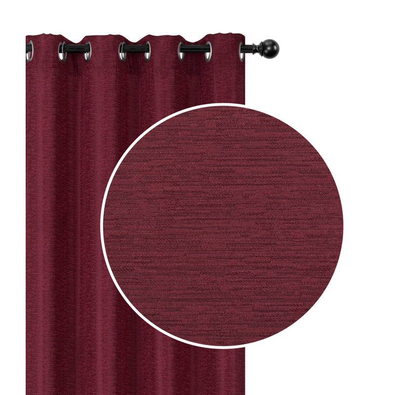 Blackout Curtains / Drapes Pair, 54" W x 84" L, Burgundy