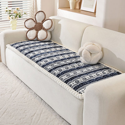 Décorations de Noël épaisses Mantou Coussin Coussin de canapé d'hiver Housse de canapé moderne pour animaux de compagnie antidérapant