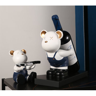 Kadis Tabletop Wine Bottle Rack Blue
