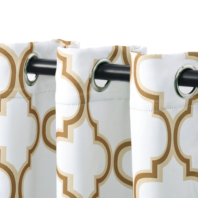 Scotia Polyester Room Darkening Pair, 52" x 96", White