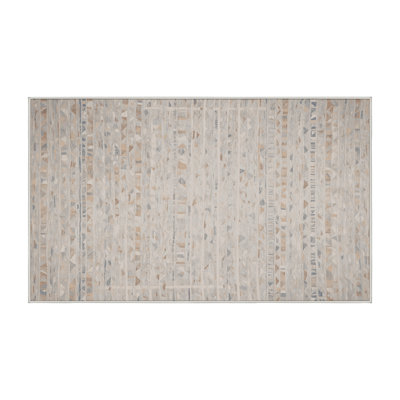 Machine Washable Beige Area Rug