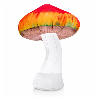Champignon gonflable géant de 8 pi avec lumière DEL et souffleur d'air pour le jardin extérieur, décoration de fête