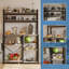 5-Tier Bakers Rack with Wire Basket, Microwave Stand with Built-in Power Outlets, Coffee Bar Station, and Open Kitchen Shelving for Spices, Dishes and Pots-415143085