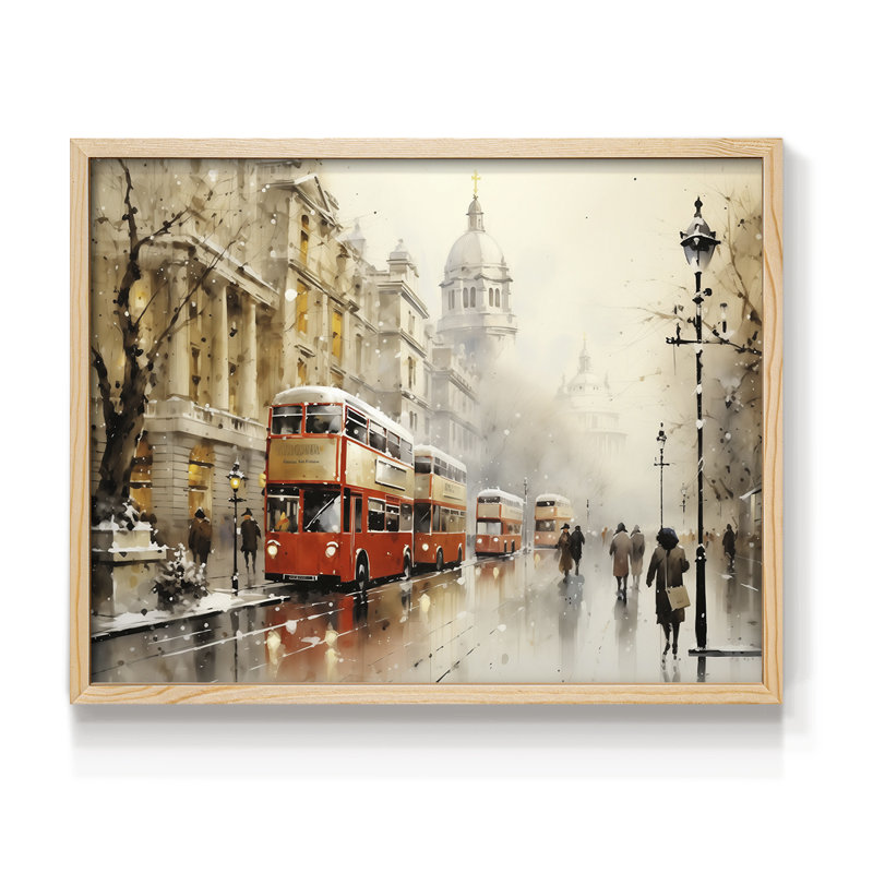 Chirstmas Art-CCCXLVI -Framed Print - Restickable, H 8 po x l 10 po, Naturel