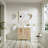 Freestanding 36" W x 35" H Solid Wood Bathroom Vanity With Carrara White Cultured Marble Countertop And Ceramic Single Sink,Oak-247121478-247121476