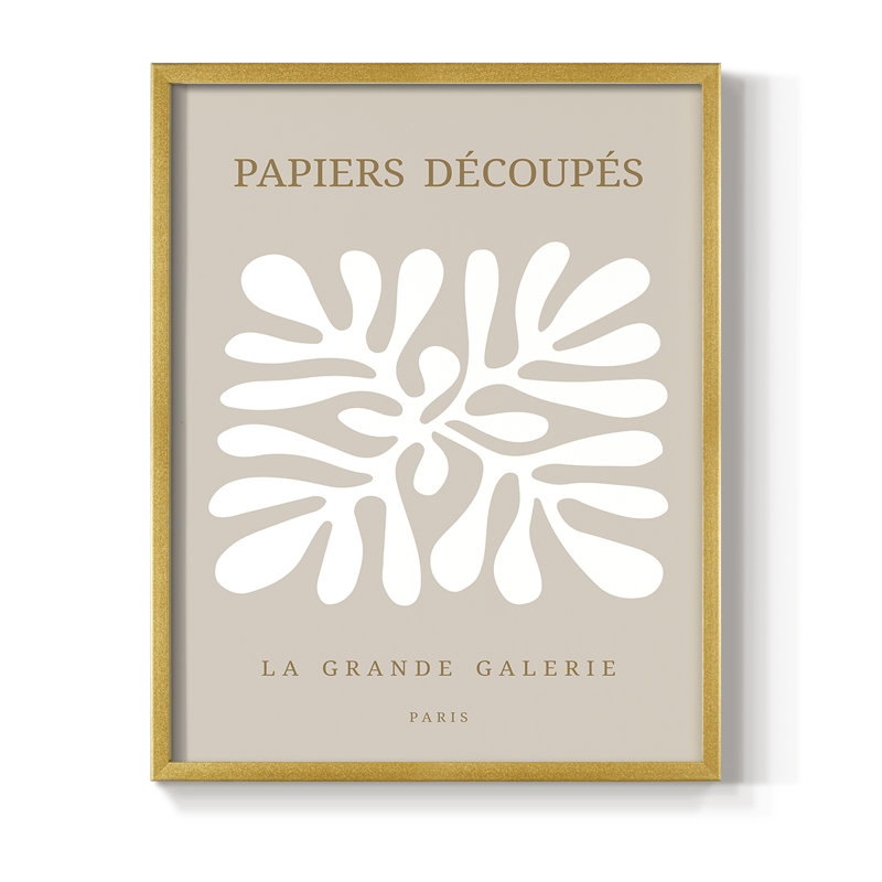 Matisse CECXCI, reproduction encadrée - bois massif, Or, H 20 po x l 16 po