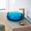 Lavabo vasque de salle de bain en résine de pierre Art moderne 25C61-bleu
