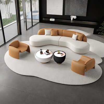 Lobby VIP lounge area parlor sofa set 5 pieces set by CoyNet Sofa Boutique