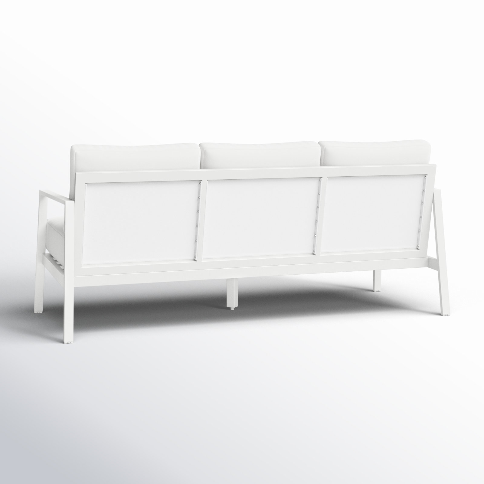 Armando 75" Sunbrella® Patio Sofa, White Sunbrella®, White