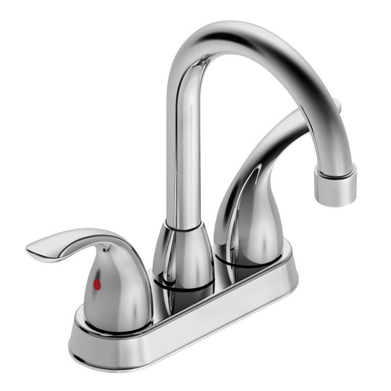 Robinet de salle de bain 12,12 po, 2, bec pivotant à 360 °, fixation sur le comptoir, teinture, robinet à plaque incluse, teinture