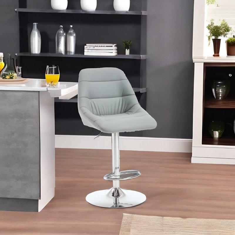Ensemble de 2 tabourets de bar, Gris