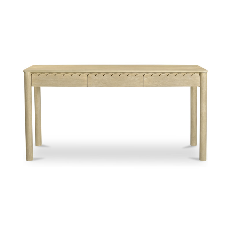 Wiley Solid Wood Writing Desk, Natural