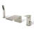 Roman Deck Mount Waterfall Tub Faucet With Handheld Shower, Single Handle, 2-Mode Water Outlet-125254798