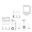 Robotic 2 - Light 5.4375" Unique/Statement Modern Linear LED Flush Mount