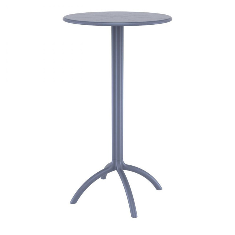 Table de bar en plastique, Gris foncé