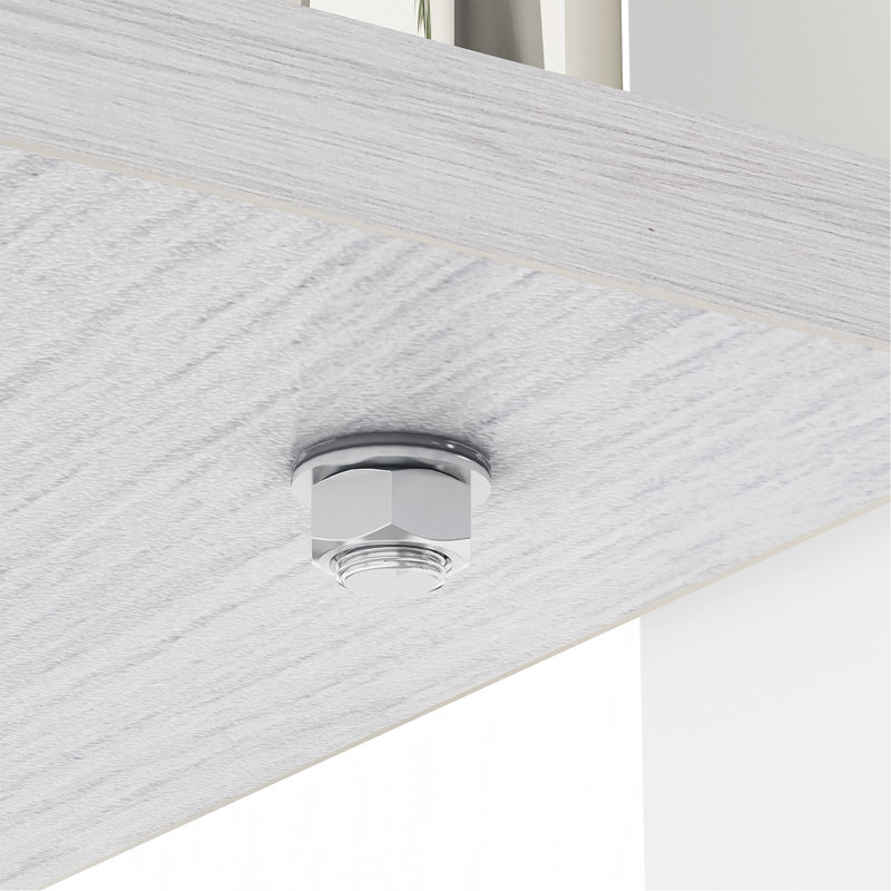 Table basse rectangulaire, Blanc, Gris