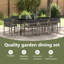 Eliezel 8 - Person Patio Dining Set with Rectangular Table-2134573335