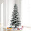 Flocked Utica VIckerman 7.5' White Fir Trees Artificial Christmas Tree with 400 Multi-Colored Lights-711908618