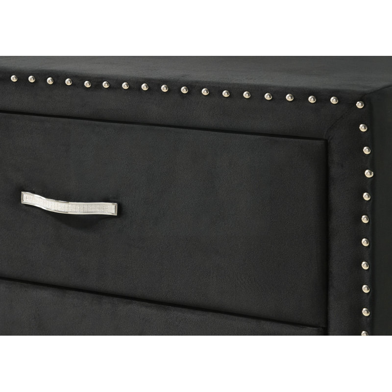 Table de chevet, table de chevet à deux tiroirs 1pc