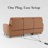85" Power Zero Wall Reclining Sofa, 3 Seater Recliner Couch with USB & Type-C Ports and Drop Down Table Tray-1562559600-1545262623