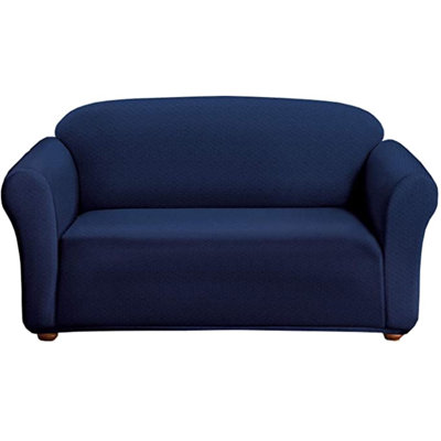 Milan Jacquard Slipcover Box Cushion Loveseat Slipcover