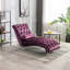 Chaise longue d'intérieur rembourrée capitonnée à boutons avec coussin-36796710