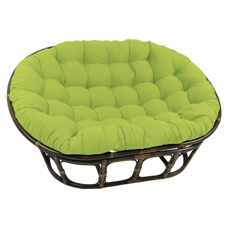 Outdoor 8'' Papasan Seat Cushion, Mojito Lime
