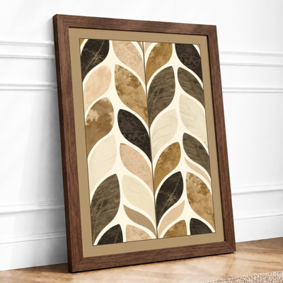 Leafing Pattern Botanical - Framed Print