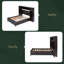 Lit double en bois avec armoire et tablette tout-en-un-717609727