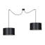 Pascua 2 - Light Black Drum Pendant-40748483