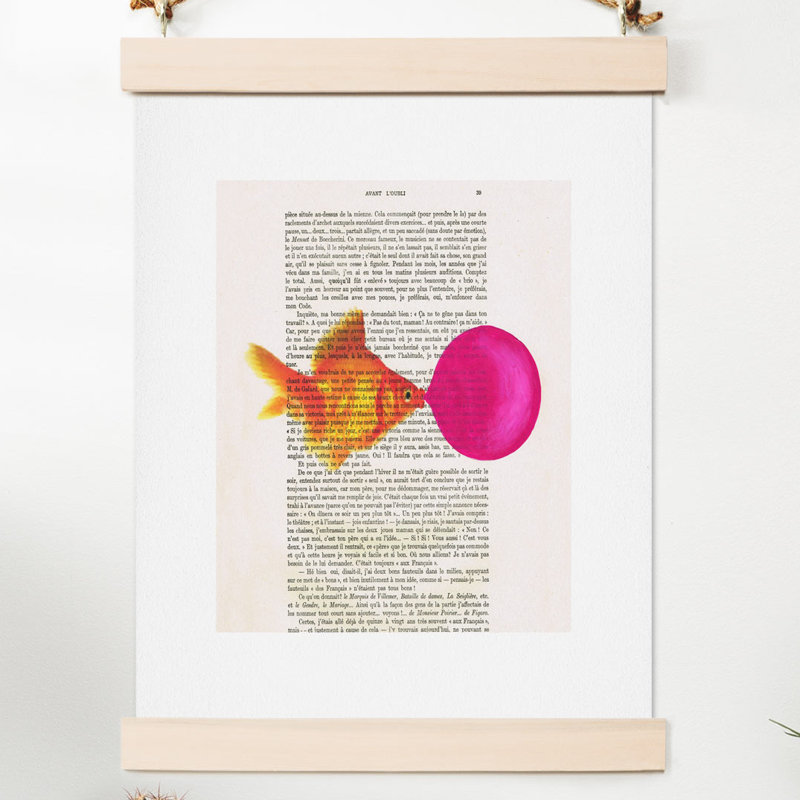 «Goldfish With Bubblegum» par Coco De Paris, impression, H 20 po x l 16 po x P 0,12 po