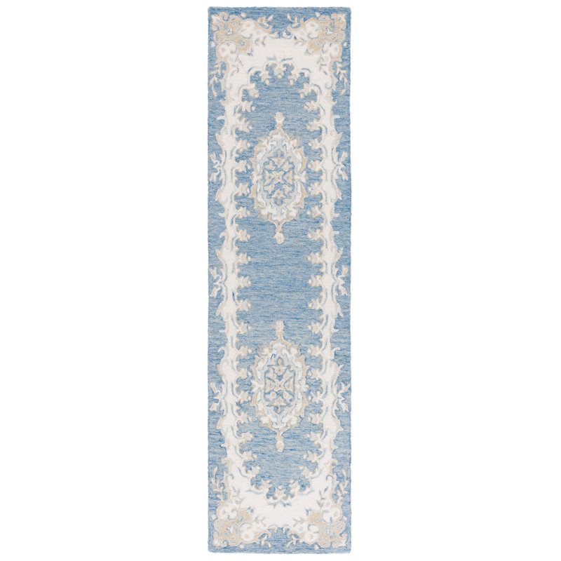 Tapis en laine Walbourne, Tapis de couloir 2 pi 3 po x 9 pi