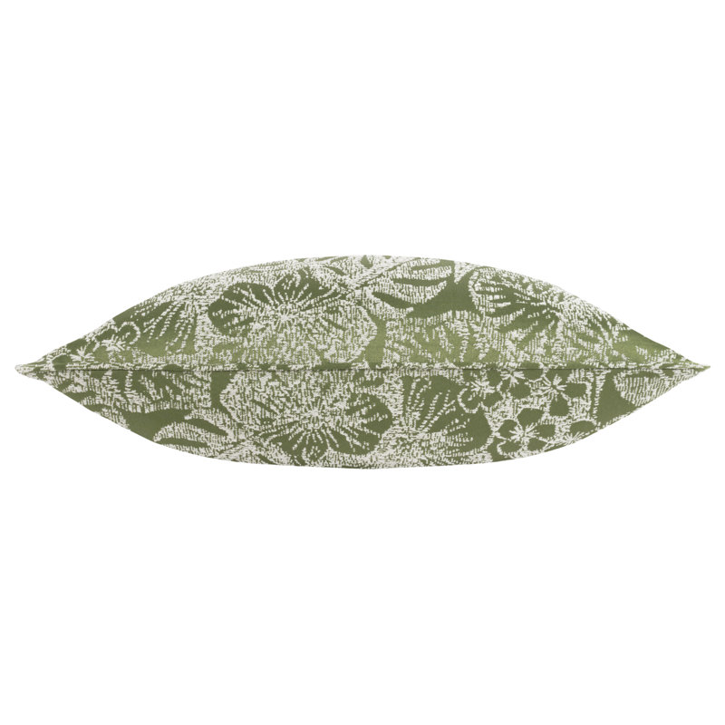 Bali Floral Square Cushion Cover, Green