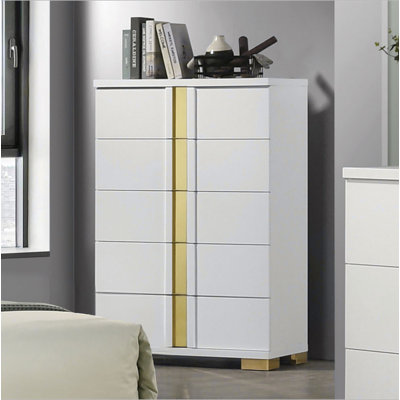 Commode en métal de style contemporain avec pattes de support en métal de conception moderne