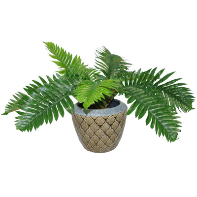 50cm Faux Palm Plant in Pot Liner