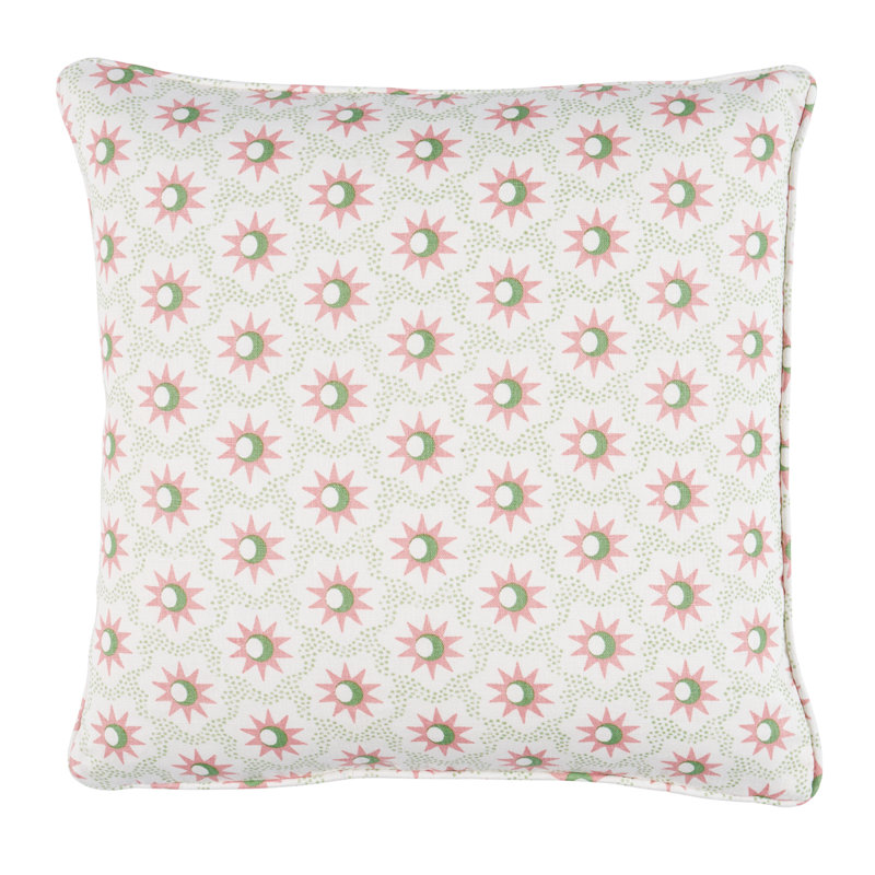 Lucie Pillow, Light Blue, 18"H x 18"W, Square