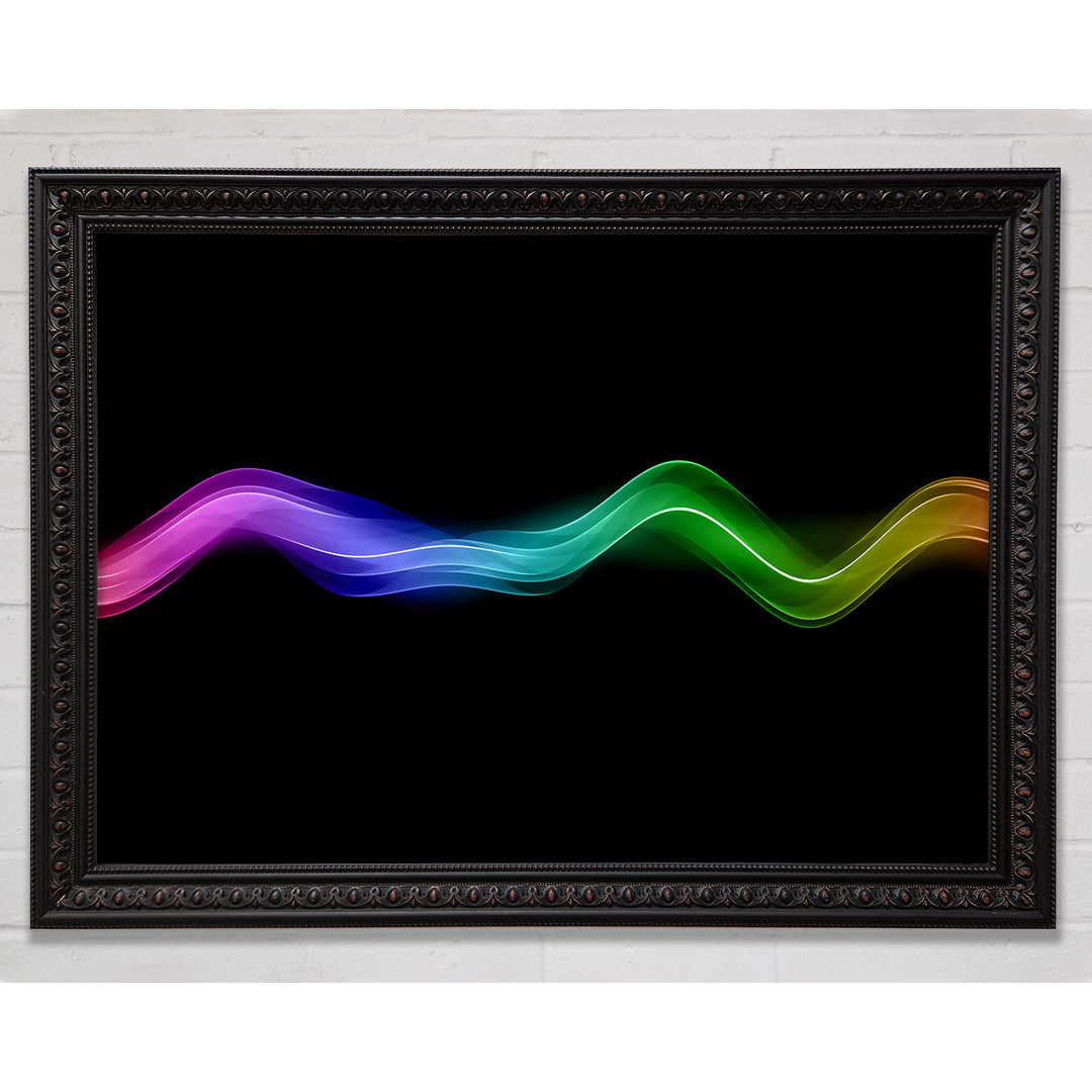 Gerahmtes Wandbild Rainbow Wave