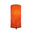 Lampe de table cylindrique 12 pouces feuille de cacao rouge-160430834