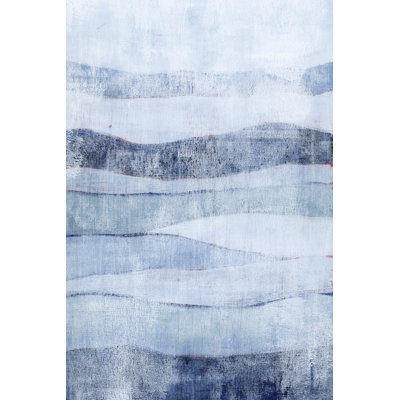 «White Out In Blue II» par Grace Popp - reproduction sur toile tendue