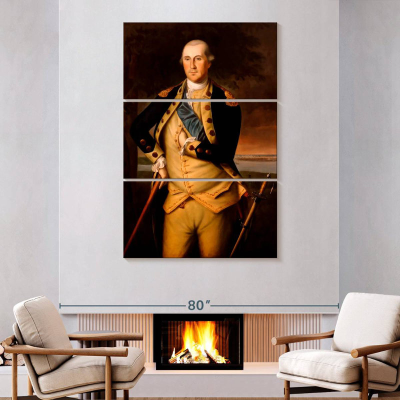 Lelar General George Washington, 74" H x 48" W