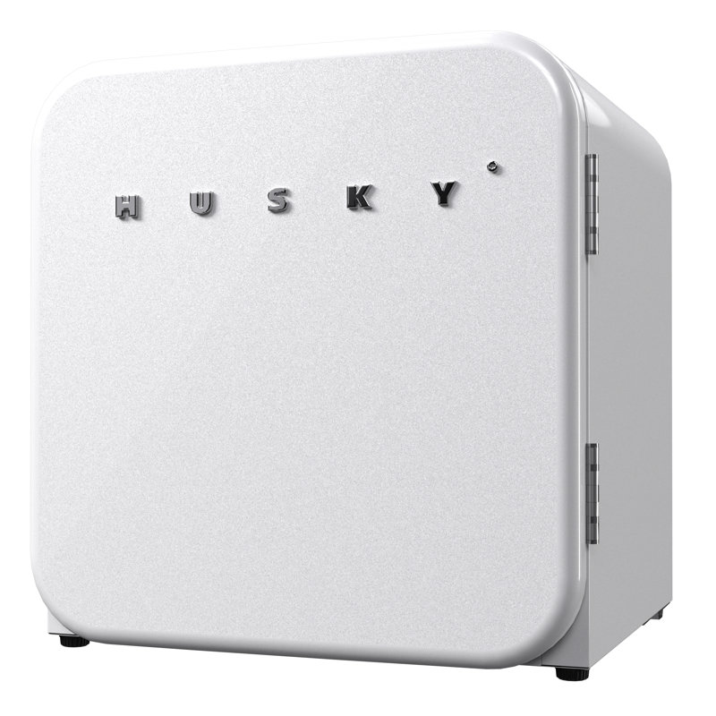 Mini réfrigérateur de style rétro de 43 L SnowLion Premium Réfrigérateur autoportant sous le comptoir, Blanc