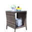 Table basse pour terrasse en verre trempé brun, imperméable, auto-assemblable-45851446
