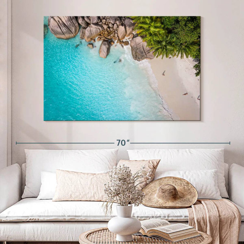 Gillard Shark Beach Seychelles, 34" H x 51" W